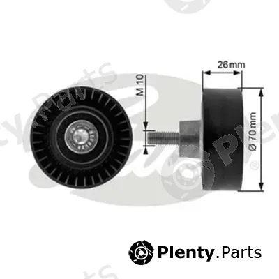 Gates-Au 36163 — Deflection/Guide Pulley, V-ribbed belt DriveAlign®