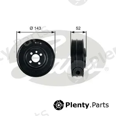Gates-Au TVD1093 — Belt Pulley, crankshaft DriveAlign®