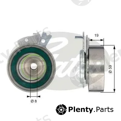 Gates-Au T43038 — Tensioner Pulley, timing belt PowerGrip®