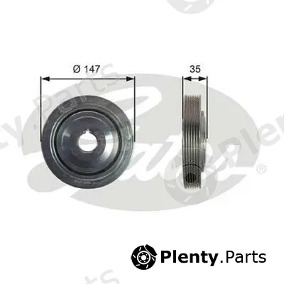Gates-Au TVD1101 — Belt Pulley, crankshaft DriveAlign®