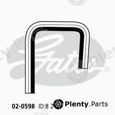 Gates-Au 02-0598 — Heater Hose