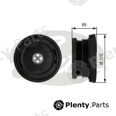 Gates-Au TVD1038 — Belt Pulley, crankshaft DriveAlign®