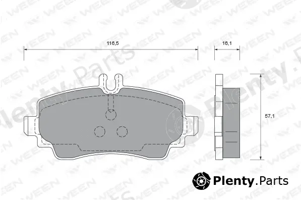 Ween 151-1775 — Brake Pad Set, disc brake