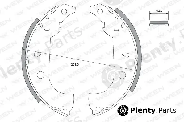 Ween 152-2405 — Brake Shoe Set