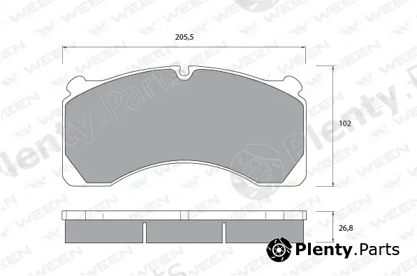 Ween 151-1071 — Brake Pad Set, disc brake