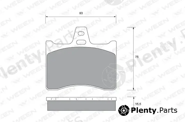 Ween 151-1766 — Brake Pad Set, disc brake
