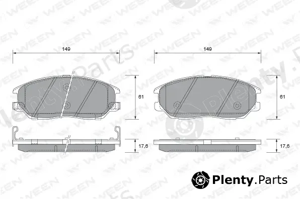 Ween 151-2184 — Brake Pad Set, disc brake