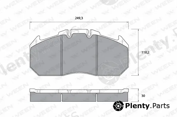 Ween 151-1075 — Brake Pad Set, disc brake