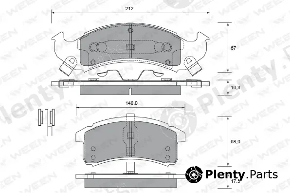 Ween 151-2454 — Brake Pad Set, disc brake