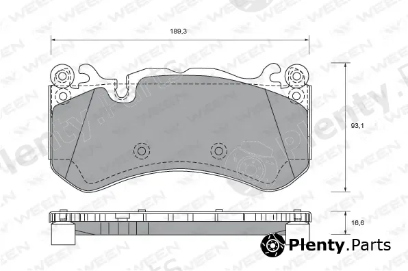 Ween 151-2662 — Brake Pad Set, disc brake
