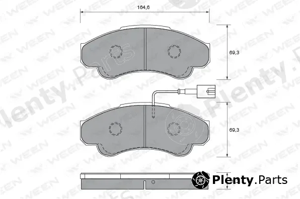 Ween 151-1916 — Brake Pad Set, disc brake