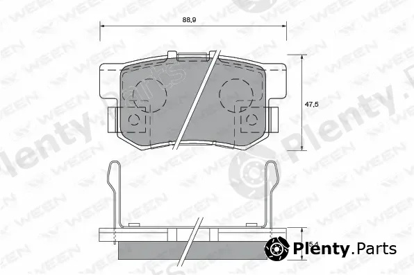 Ween 151-1363 — Brake Pad Set, disc brake