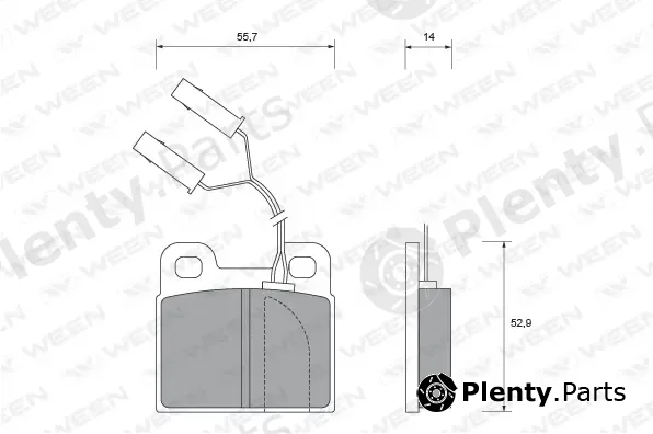 Ween 151-2350 — Brake Pad Set, disc brake