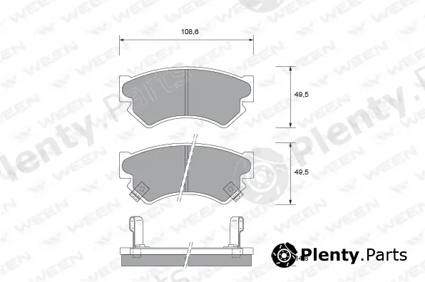 Ween 151-1497 — Brake Pad Set, disc brake