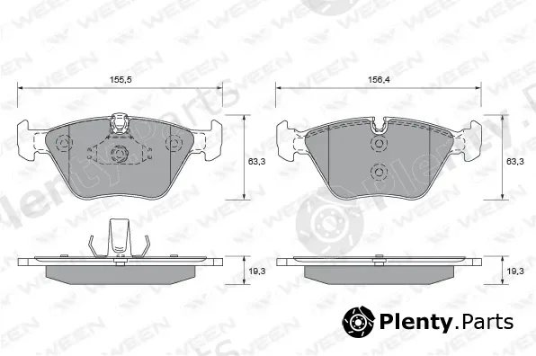 Ween 151-1960 — Brake Pad Set, disc brake