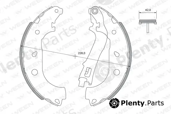 Ween 152-2494 — Brake Shoe Set