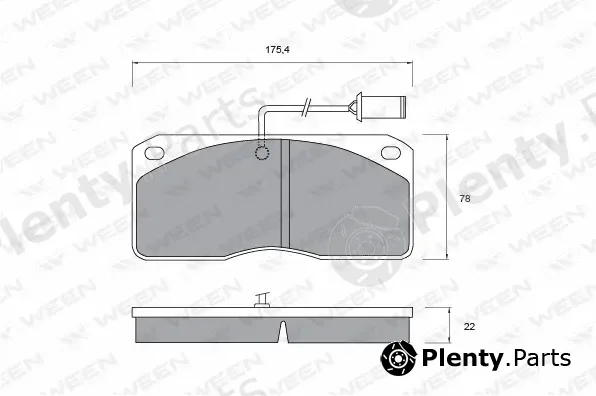 Ween 151-1010 — Brake Pad Set, disc brake