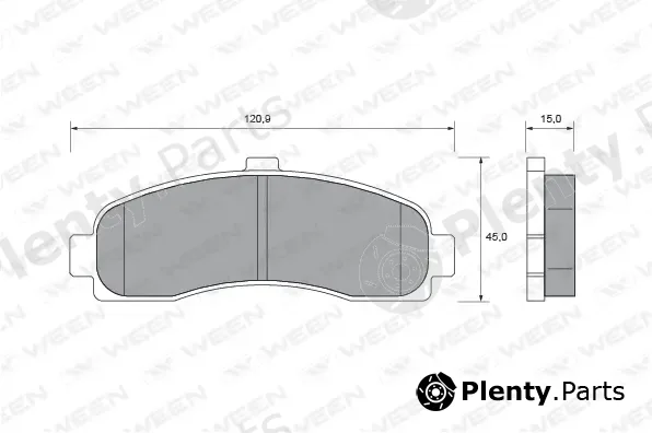 Ween 151-1603 — Brake Pad Set, disc brake
