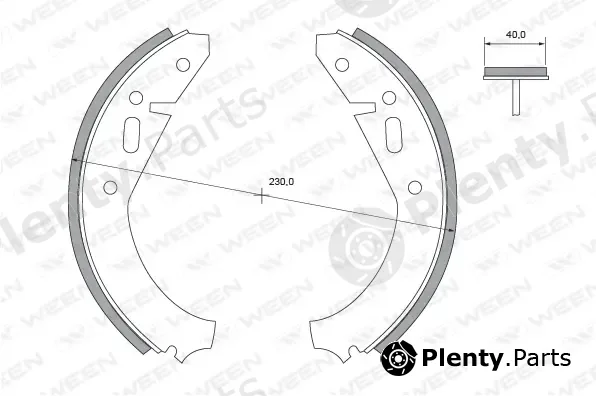 Ween 152-2260 — Brake Shoe Set