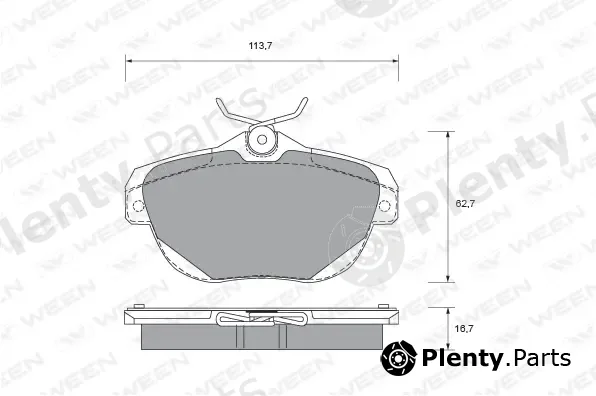 Ween 151-1862 — Brake Pad Set, disc brake