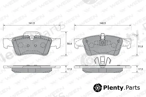 Ween 151-2011 — Brake Pad Set, disc brake