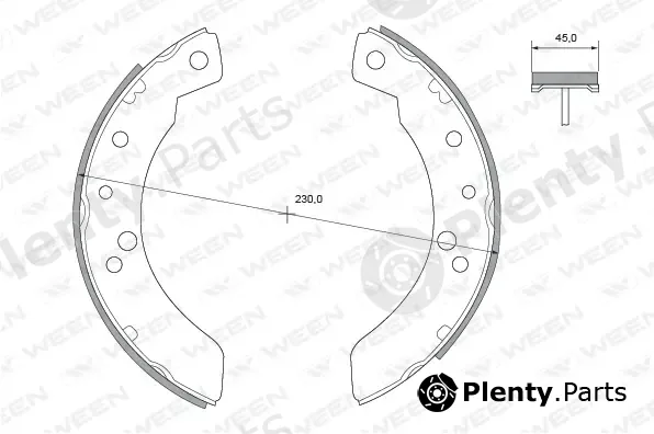 Ween 152-2216 — Brake Shoe Set