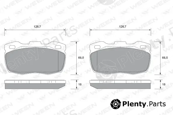 Ween 151-1877 — Brake Pad Set, disc brake