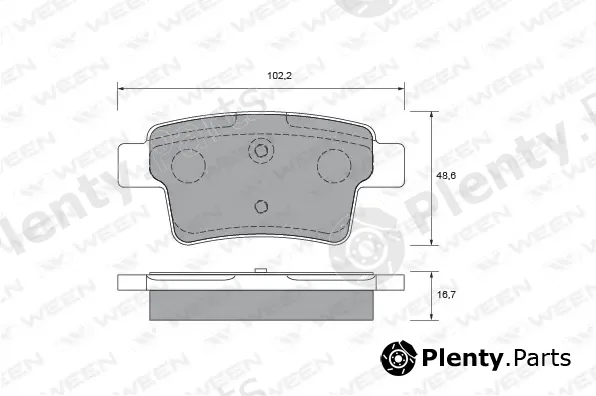 Ween 151-2631 — Brake Pad Set, disc brake