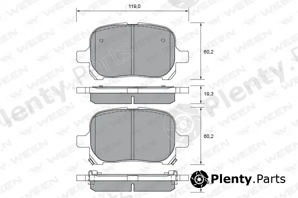 Ween 151-2677 — Brake Pad Set, disc brake