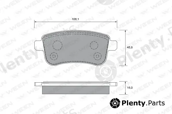 Ween 151-2699 — Brake Pad Set, disc brake