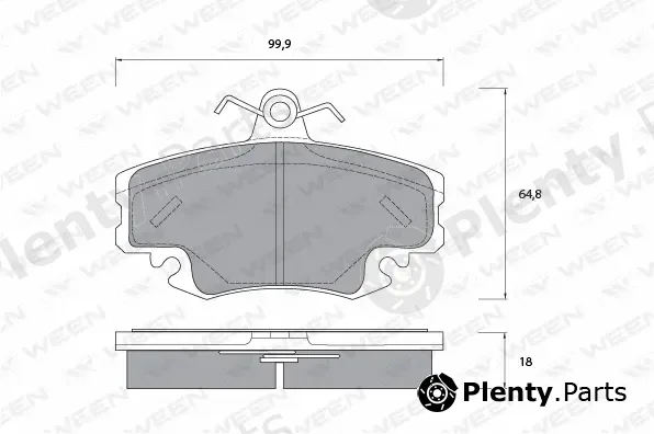 Ween 151-1152 — Brake Pad Set, disc brake