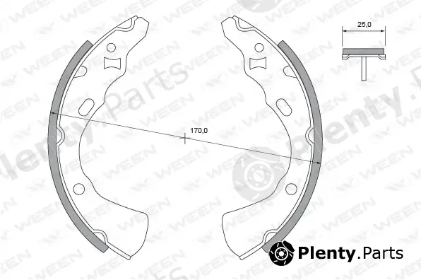 Ween 152-2367 — Brake Shoe Set