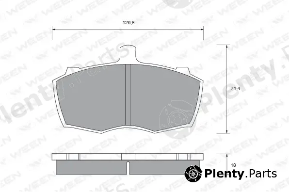 Ween 151-1423 — Brake Pad Set, disc brake