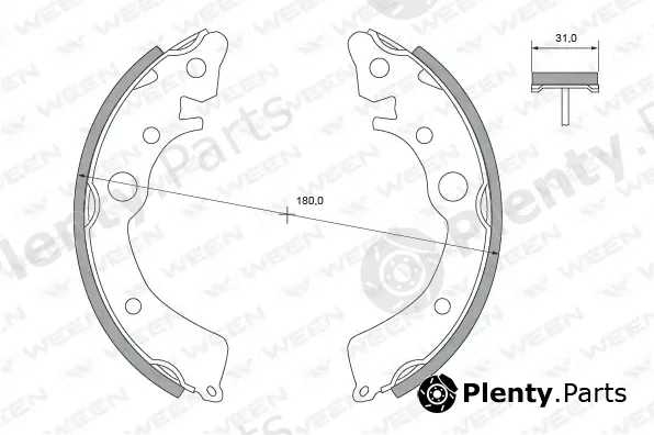 Ween 152-2205 — Brake Shoe Set