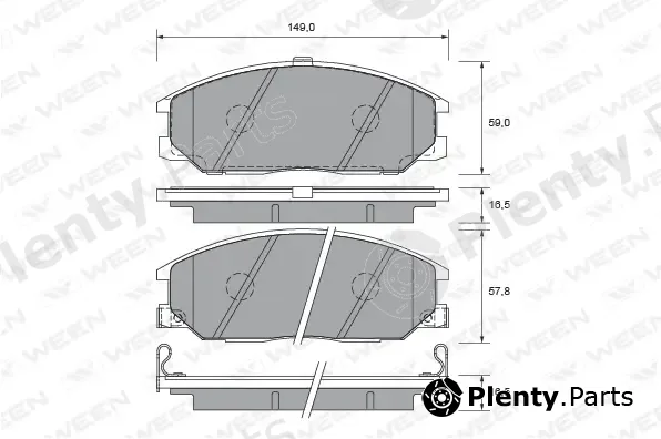 Ween 151-2233 — Brake Pad Set, disc brake