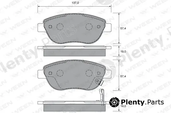 Ween 151-2638 — Brake Pad Set, disc brake