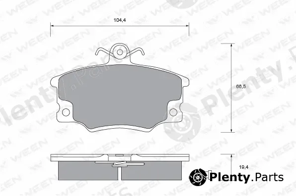 Ween 151-1401 — Brake Pad Set, disc brake