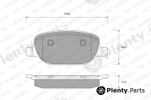 Ween 151-1717 — Brake Pad Set, disc brake