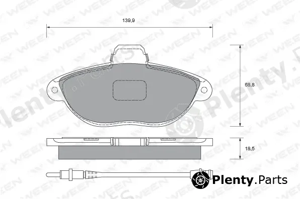 Ween 151-1719 — Brake Pad Set, disc brake