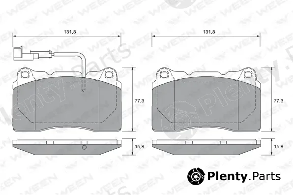 Ween 151-1979 — Brake Pad Set, disc brake