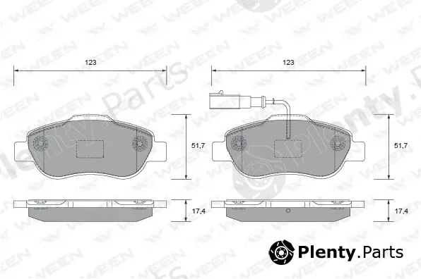 Ween 151-2672 — Brake Pad Set, disc brake