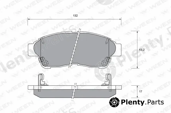 Ween 151-1385 — Brake Pad Set, disc brake