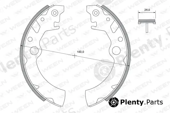 Ween 152-2424 — Brake Shoe Set