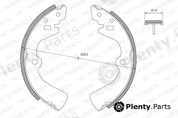 Ween 152-2052 — Brake Shoe Set