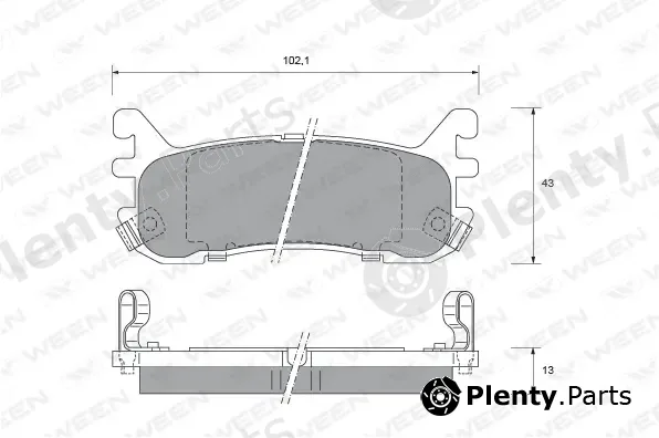 Ween 151-2141 — Brake Pad Set, disc brake