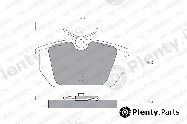 Ween 151-1003 — Brake Pad Set, disc brake