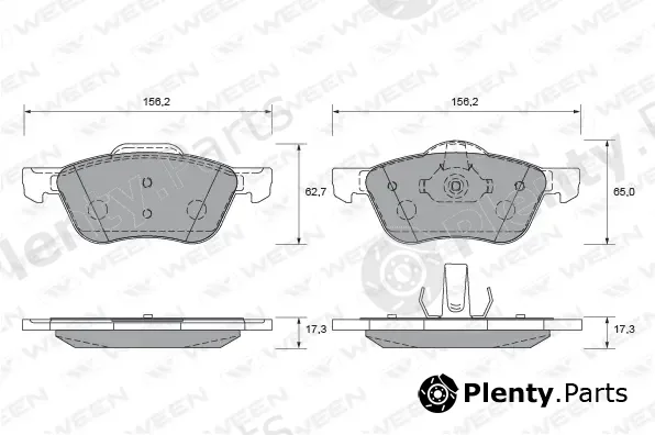 Ween 151-2249 — Brake Pad Set, disc brake