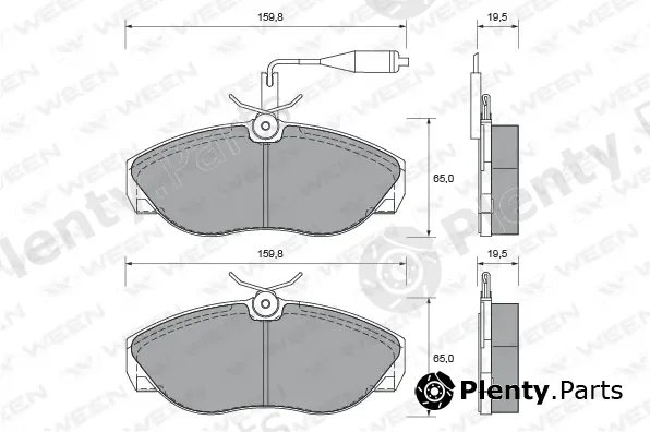Ween 151-1643 — Brake Pad Set, disc brake