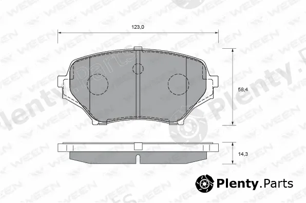 Ween 151-2061 — Brake Pad Set, disc brake
