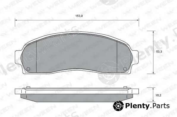 Ween 151-2499 — Brake Pad Set, disc brake